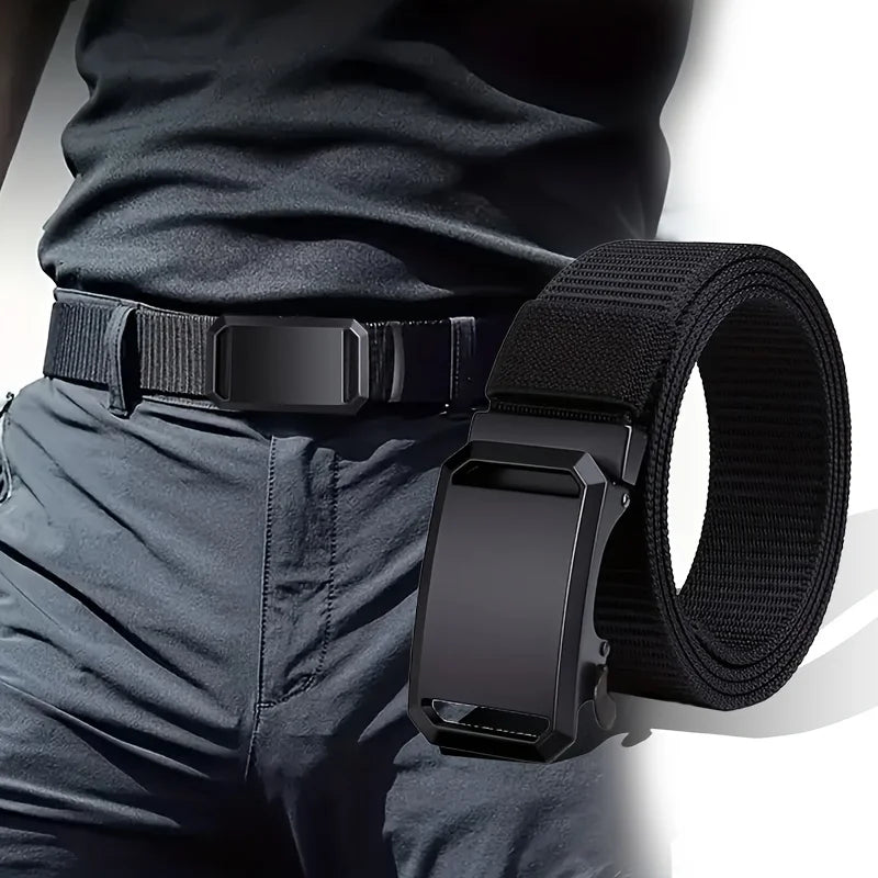 Men's Tactical Belt Nylon Breathable Outdoor Equipment Cowboy Canvas Designer Breathable Belt for Men