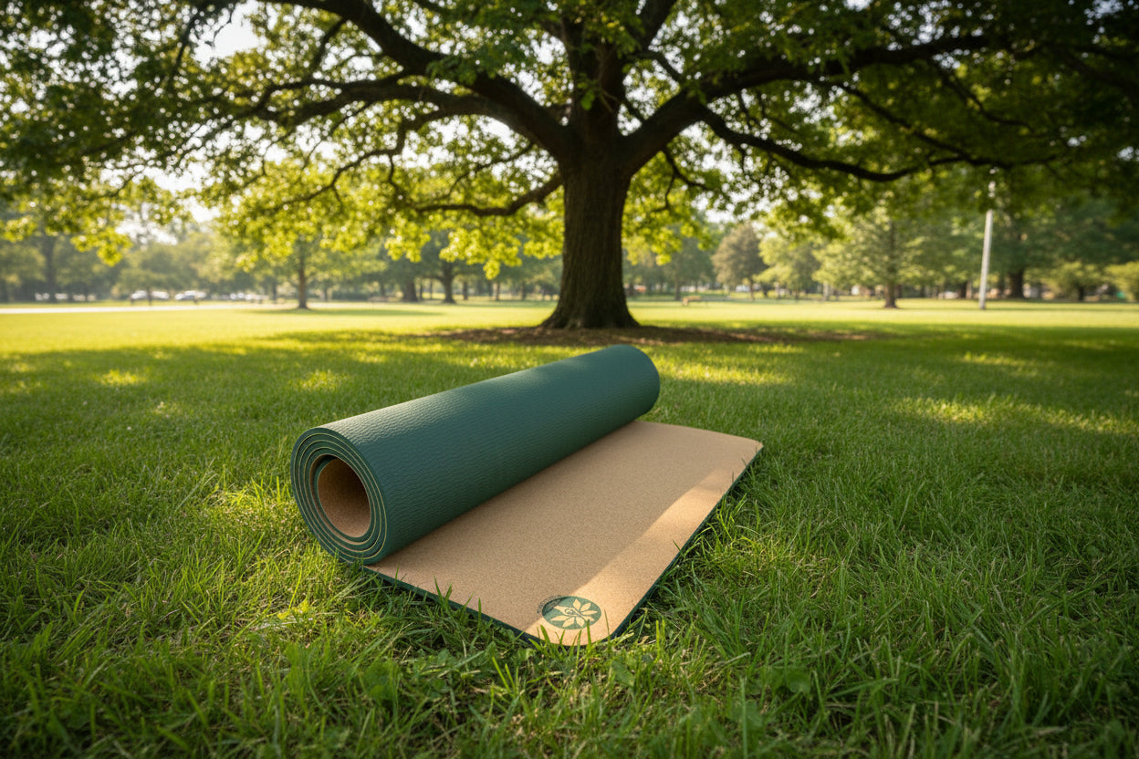 Women Aura Cork Yoga Mat