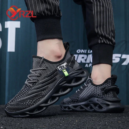 YRZL Black Jogging Shoes
