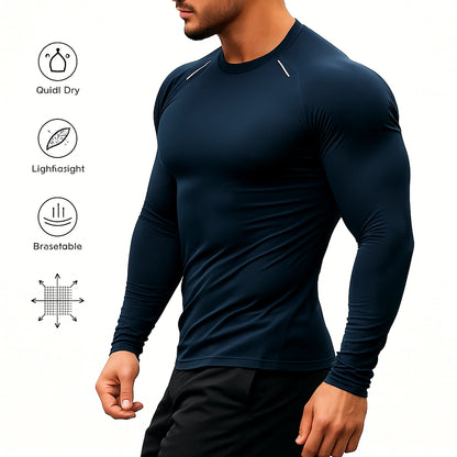 Men's Compression Long Sleeve Gym Shirt