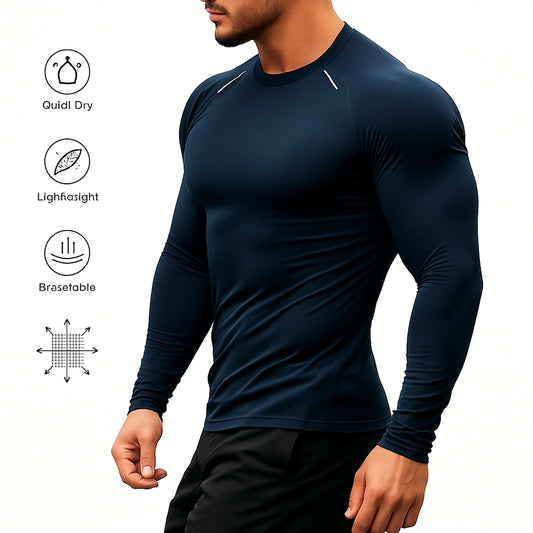 Men's Compression Long Sleeve Gym Shirt